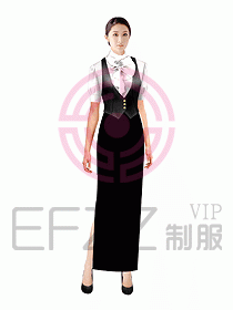 西餐咨客服裝081
