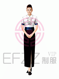 西餐咨客服裝080