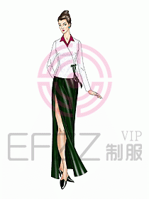 西餐咨客服裝138