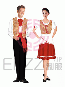 西餐服務生服裝090