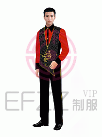 西餐服務(wù)生服裝169