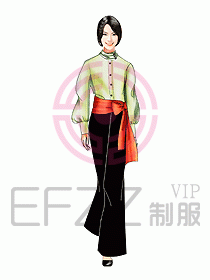 西餐服務(wù)生服裝254