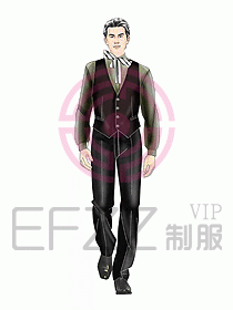 西餐服務(wù)生服裝259