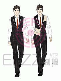 西餐服務(wù)生服裝394