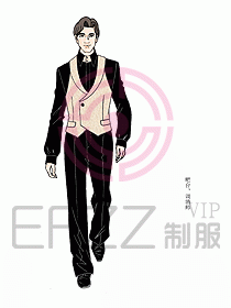 西餐服務(wù)生服裝397