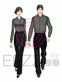 西餐服務(wù)生服裝410