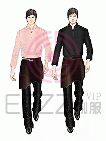 西餐服務(wù)生服裝422