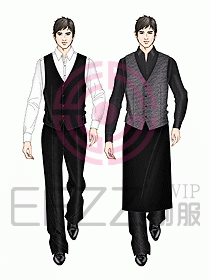 西餐服務(wù)生服裝423