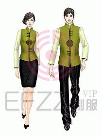 中餐服務(wù)員制服715