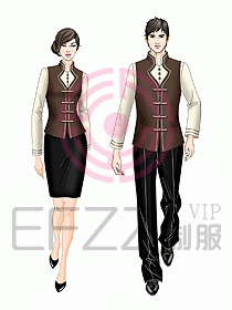 中餐服務(wù)員制服718