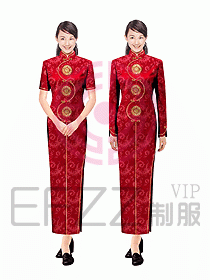 中餐迎賓制服036