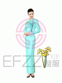 中餐迎賓制服051