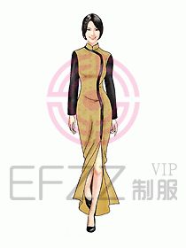 中餐迎賓制服135