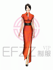 中餐迎賓制服215