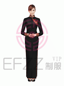 中餐迎賓服裝379