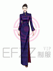 中餐迎賓服裝395