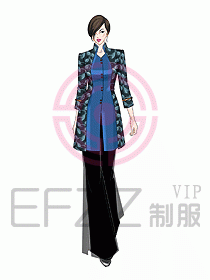 中餐迎賓服裝399