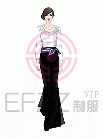 中餐迎賓服裝401