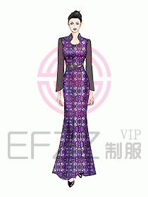 酒店中餐迎賓制服設(shè)計(jì)432