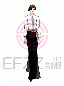 酒店中餐服務(wù)員制服設(shè)計(jì)915