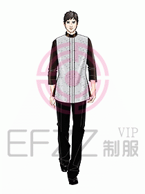 酒店中餐服務員制服設計925