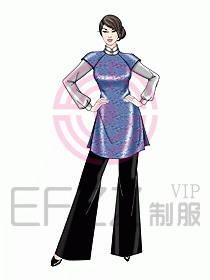 酒店中餐服務(wù)員制服設(shè)計(jì)929