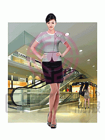 專賣店?duì)I業(yè)員服裝643