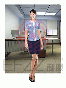 女短袖職業(yè)裝090