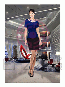 酒店前廳總臺(tái)制服355