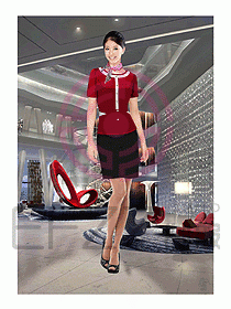 酒店前廳總臺(tái)制服354