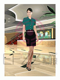 酒店前廳總臺制服357