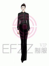 酒店制服中餐迎賓447