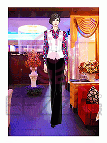 酒店西餐服務(wù)生制服512