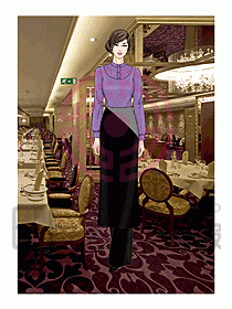 酒店西餐服務生制服521