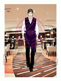 酒店西餐服務(wù)生制服554