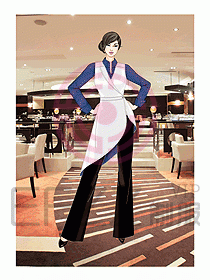 酒店西餐服務(wù)生制服557