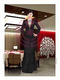 酒店西餐廳咨客制服232