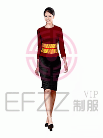 會(huì)所總臺(tái)接待制服150