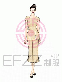 水療會(huì)所服務(wù)員制服223