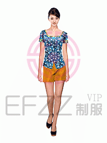 水療會所服務(wù)員制服245