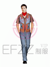 水療會所服務(wù)員制服265