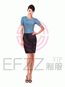 女職業(yè)裝短袖襯衫設(shè)計圖166