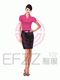 女職業(yè)裝短袖襯衫設(shè)計圖169