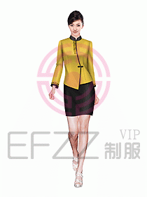酒店中餐服務(wù)員制服設(shè)計(jì)圖981