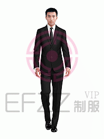 酒店經(jīng)理職業(yè)裝西服255