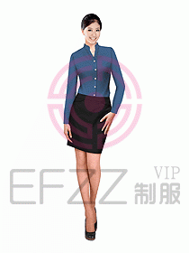 女職業(yè)裝長袖襯衫設計圖099