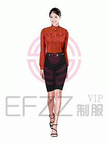 女職業(yè)裝長袖襯衫設(shè)計圖133