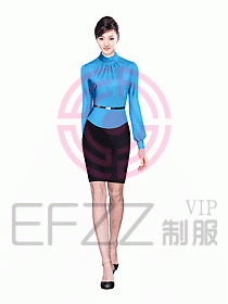 女職業(yè)裝長袖襯衫設(shè)計(jì)圖143