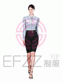 女職業(yè)裝長袖襯衫設(shè)計圖145
