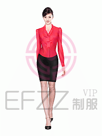 女職業(yè)裝長袖襯衫設(shè)計(jì)圖149